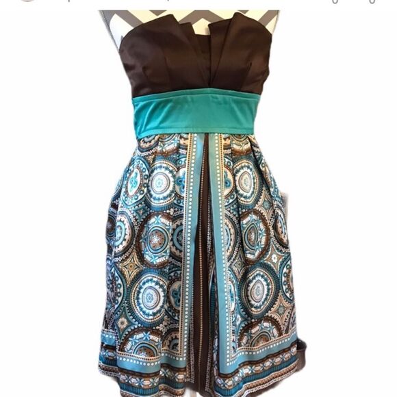 Teeze Me Size 3 Juniors Strapless Dress - Picture 1 of 6